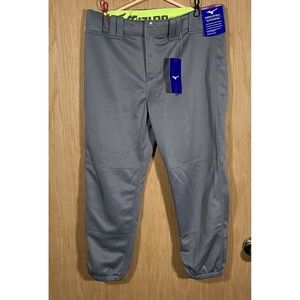 MIZUNO Women's Size Medium Softball Pants Gray Back Pockets Brand New NWT